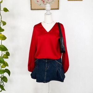 Banana-republic Women's Red Blouse